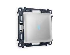 Комплект механизма 1-кл проходного выключателя с подсветкой Ambrella Volt Alfa MA402040