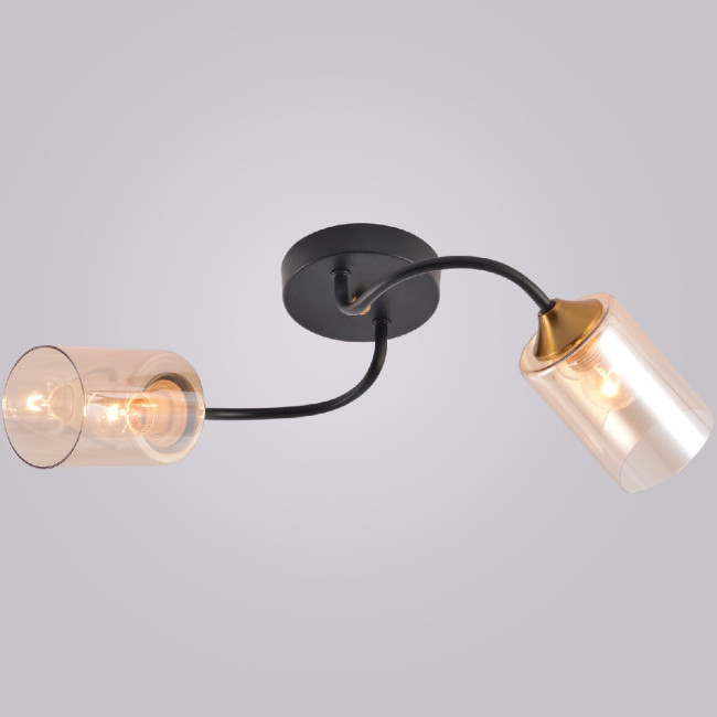 Потолочный светильник Reluce 01608-0.3-02 BK+BRASS Потолочный светильник Reluce 01608-0.3-02 BK+BRASS