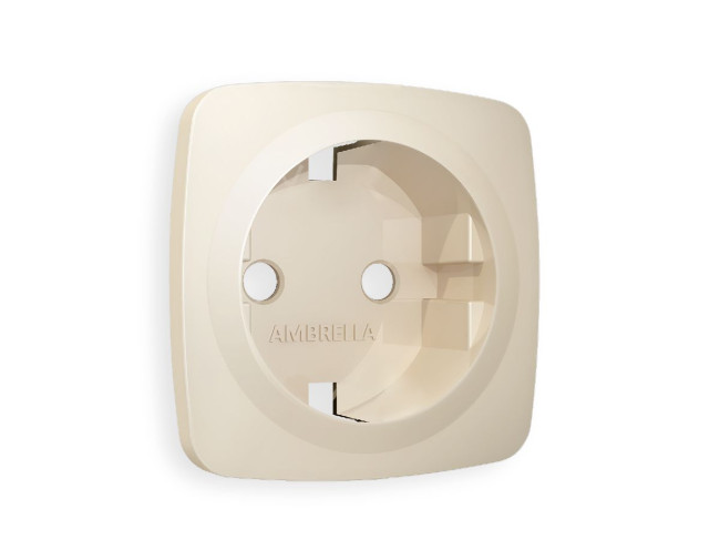 Лицевая панель для розетки с/з Ambrella Volt Omega OP3260 Лицевая панель для розетки с/з Ambrella Volt Omega OP3260