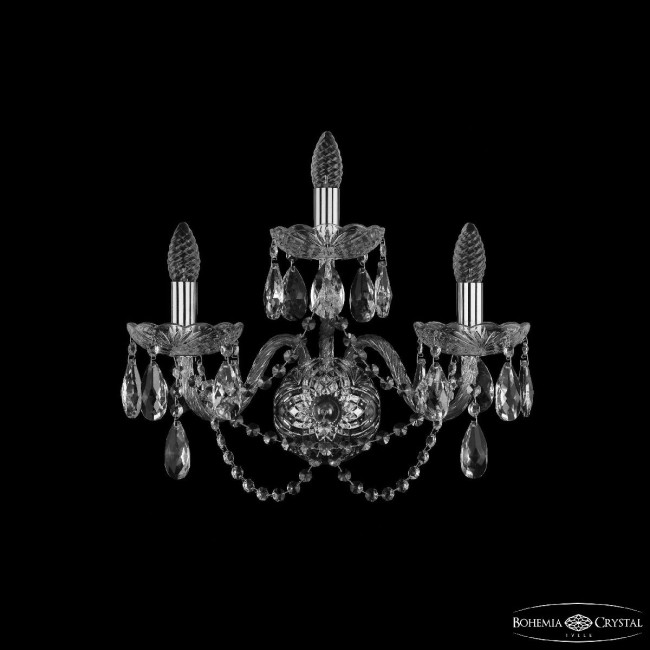 Бра Bohemia Ivele Crystal 1402B/2+1/195/XL Ni Бра Bohemia Ivele Crystal 1402B/2+1/195/XL Ni