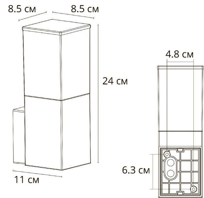 Уличный настенный светильник Arte Lamp Plate A3710AL-1BK Уличный настенный светильник Arte Lamp Plate A3710AL-1BK