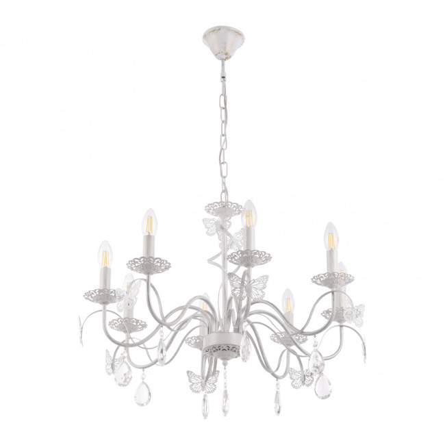 Подвесная люстра Arte Milano 346179/8 WT+SL Подвесная люстра Arte Milano 346179/8 WT+SL