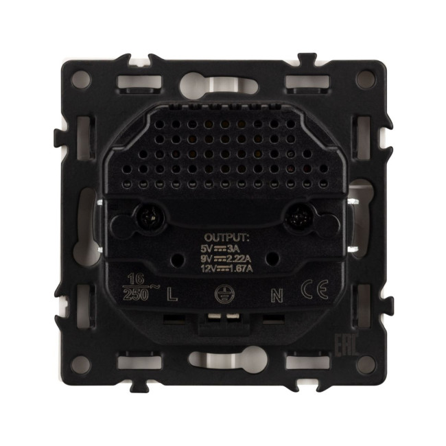 Механизм розетки с USB зарядкой Arlight SCT-NOBE-MUAC-SFPL-CA (230V, 16A) 059444 Механизм розетки с USB зарядкой Arlight SCT-NOBE-MUAC-SFPL-CA (230V, 16A) 059444