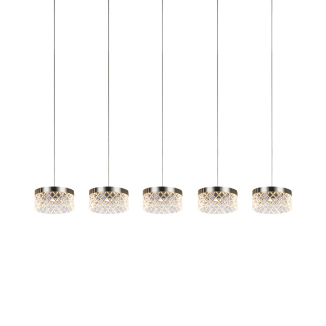 Подвесной светильник Delight Collection MD21020075 MD21020075-5B satin nickel Подвесной светильник Delight Collection MD21020075 MD21020075-5B satin nickel
