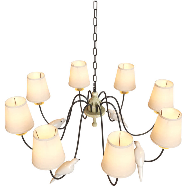 Подвесная люстра LOFT IT Birds Loft1029A-8 Подвесная люстра LOFT IT Birds Loft1029A-8