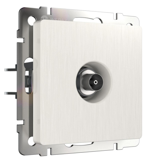 ТВ-розетка оконечная Werkel перламутровый рифленый W1183013 4690389161100 ТВ-розетка оконечная Werkel перламутровый рифленый W1183013 4690389161100