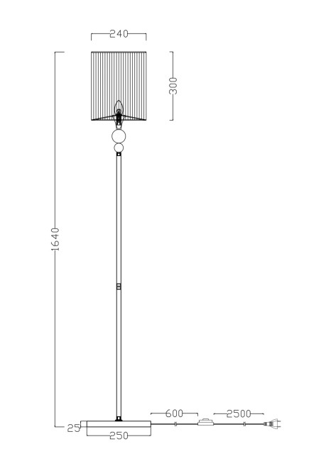 Торшер Freya Lauren FR5093FL-01CH