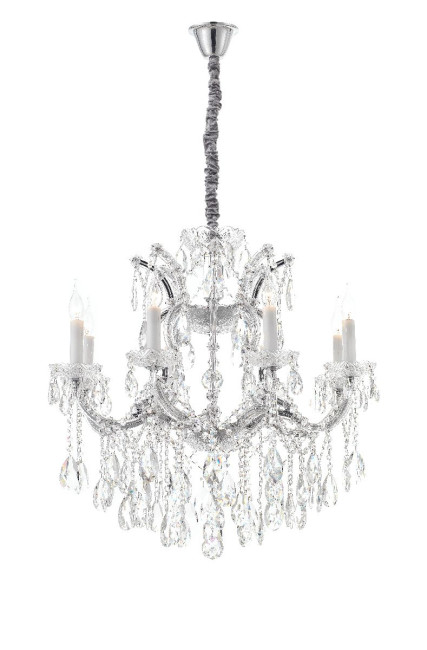 Подвесная люстра iLamp Diamond 6071-8 CR+CL Подвесная люстра iLamp Diamond 6071-8 CR+CL