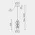 Подвесная люстра Modelux ML.9050.100 GD Подвесная люстра Modelux ML.9050.100 GD