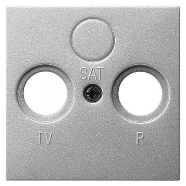 Лицевая панель Legrand Valena розетки TV-FM-SAT алюминий 770186