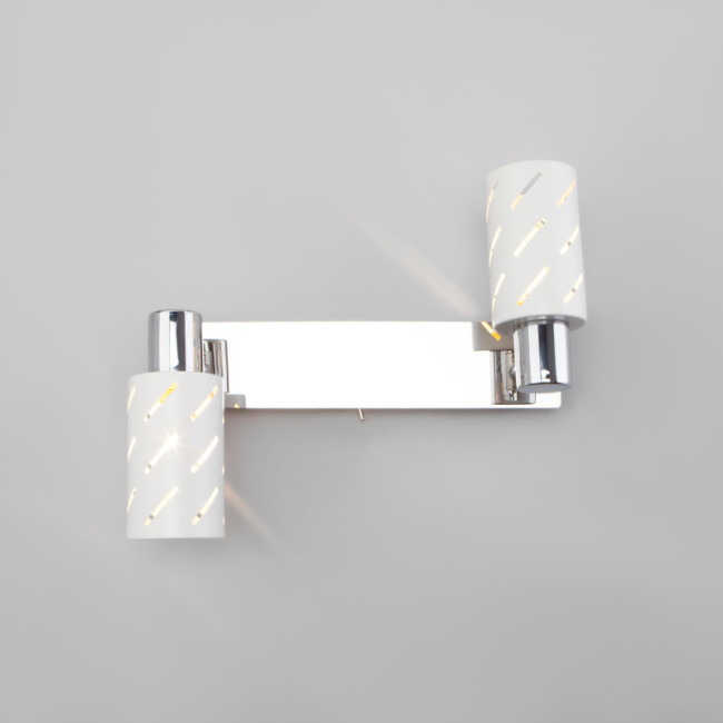 Бра Eurosvet 20090/2 белый/хром Бра Eurosvet 20090/2 белый/хром