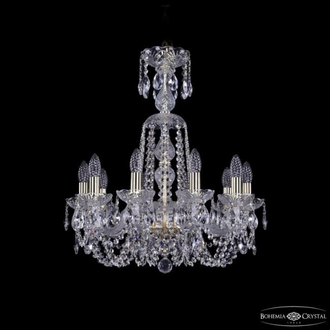 Подвесная люстра Bohemia Ivele Crystal 1402/10/195/XL-64 G Подвесная люстра Bohemia Ivele Crystal 1402/10/195/XL-64 G