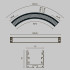 Радиусный профиль Maytoni Led strip ALM-3535R-B-D-90°-0.8M Радиусный профиль Maytoni Led strip ALM-3535R-B-D-90°-0.8M