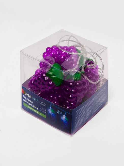 Светодиодная гирлянда Uniel Виноград (UL-00003392) белый ULD-S0400-010/STB/2AA White IP20 Grapes Светодиодная гирлянда Uniel Виноград (UL-00003392) белый ULD-S0400-010/STB/2AA White IP20 Grapes