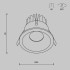 Встраиваемый светильник Maytoni Zoom DL034-01-12W2.7K-W Встраиваемый светильник Maytoni Zoom DL034-01-12W2.7K-W