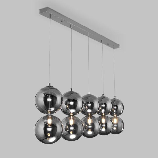 Подвесной светильник Eurosvet Selisa 50092/5 хром/дымчатый a060588