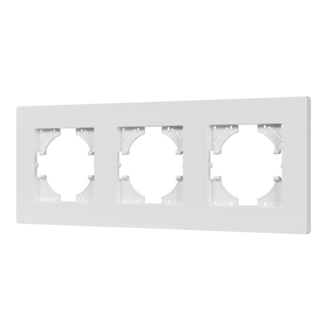 Рамка на 3 поста пластиковая Arlight FRM-PERIO-PL-3-WH 049754 Рамка на 3 поста пластиковая Arlight FRM-PERIO-PL-3-WH 049754