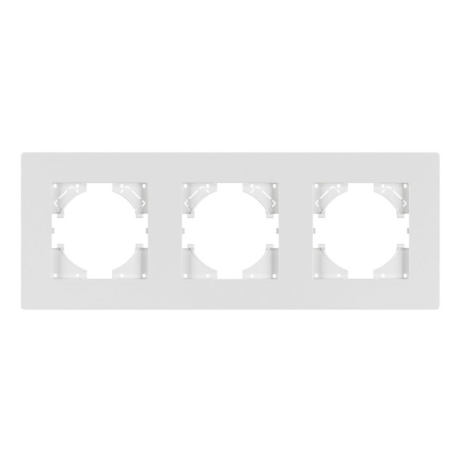 Рамка на 3 поста пластиковая Arlight FRM-PERIO-PL-3-WH 049754 Рамка на 3 поста пластиковая Arlight FRM-PERIO-PL-3-WH 049754