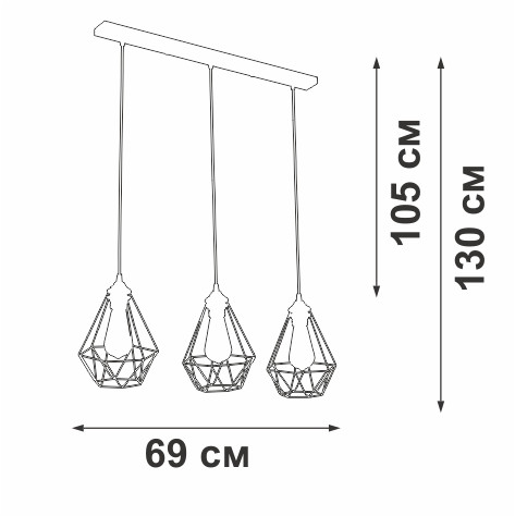 Подвесной светильник Vitaluce V2803-1/3S Подвесной светильник Vitaluce V2803-1/3S