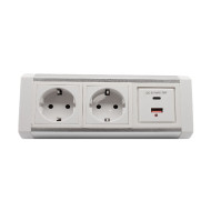 Блок розеток LK-RSA (2 секции 1 USB + 1 type-C) Mebax 00-00002873 Блок розеток LK-RSA (2 секции 1 USB + 1 type-C) Mebax 00-00002873