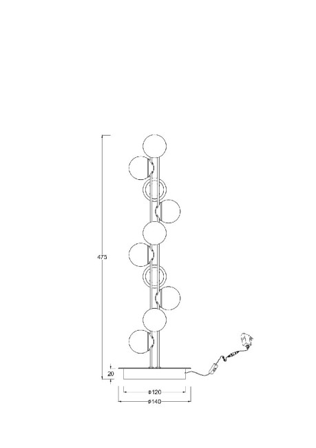 Настольная лампа Maytoni Tessara MOD081TL-L14G3K Настольная лампа Maytoni Tessara MOD081TL-L14G3K