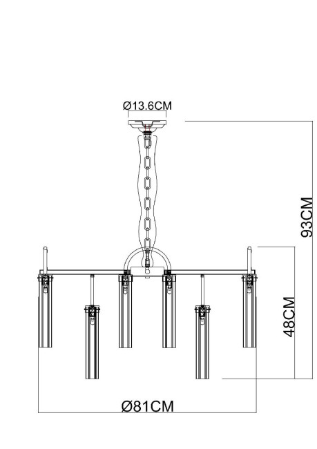 Подвесная люстра Arte Lamp Borgia A4088LM-15AB Подвесная люстра Arte Lamp Borgia A4088LM-15AB