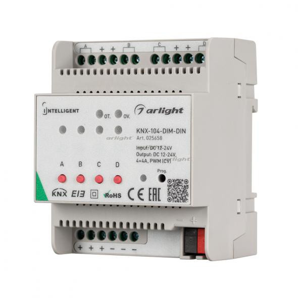 Диммер Arlight INTELLIGENT Arlight KNX-104-DIM-DIN 025658 Диммер Arlight INTELLIGENT Arlight KNX-104-DIM-DIN 025658