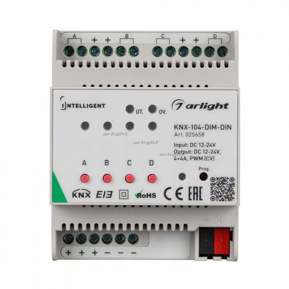 Диммер Arlight INTELLIGENT Arlight KNX-104-DIM-DIN 025658 Диммер Arlight INTELLIGENT Arlight KNX-104-DIM-DIN 025658