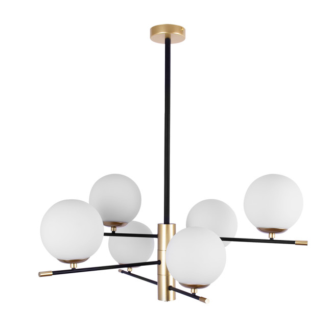 Люстра на штанге Arte Lamp Arkab A2225LM-6BK Люстра на штанге Arte Lamp Arkab A2225LM-6BK