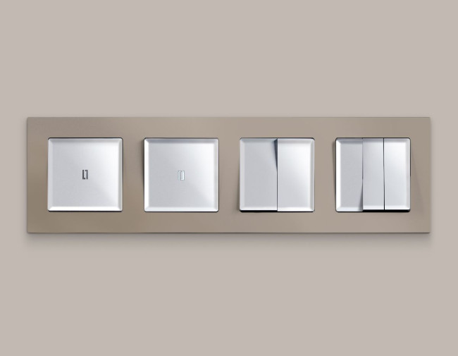 Комплект механизма 2-кл выключателя Ambrella Volt Alfa MA403010 Комплект механизма 2-кл выключателя Ambrella Volt Alfa MA403010