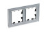 Рамка 2-ая Systeme Electric AtlasDesign Nature Стекло алюминий ATN320302