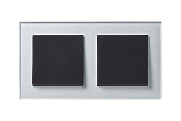 Рамка 2-ая Systeme Electric AtlasDesign Nature Стекло алюминий ATN320302