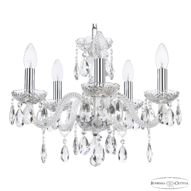 Подвесная люстра Bohemia Ivele Crystal 117/5/141 Ni Подвесная люстра Bohemia Ivele Crystal 117/5/141 Ni