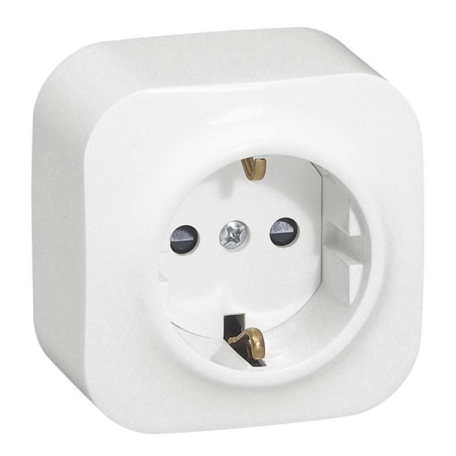 Розетка 2К+З Legrand Quteo 16A 250V с/з белая 782211 Розетка 2К+З Legrand Quteo 16A 250V с/з белая 782211