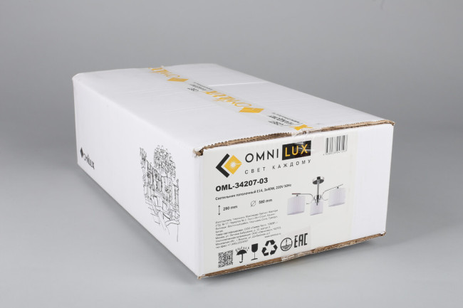 Потолочная люстра Omnilux Neviano OML-34207-03 Потолочная люстра Omnilux Neviano OML-34207-03