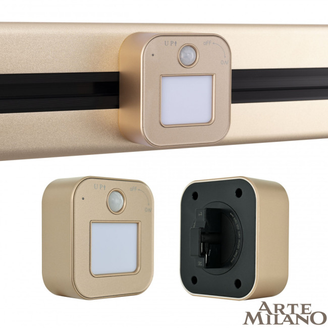 Трековая подсветка Arte Milano Am-track-sockets 380022TLS/LWS Gold Трековая подсветка Arte Milano Am-track-sockets 380022TLS/LWS Gold
