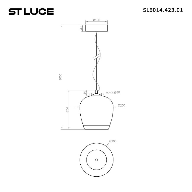 Подвесной светильник ST Luce Ripple SL6014.423.01 Подвесной светильник ST Luce Ripple SL6014.423.01