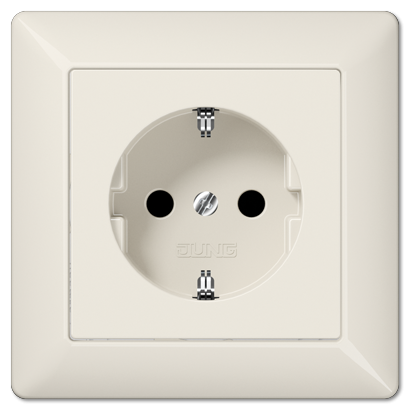 Розетка 2K+З со шторками Jung AS1520KI Розетка 2K+З со шторками Jung AS1520KI