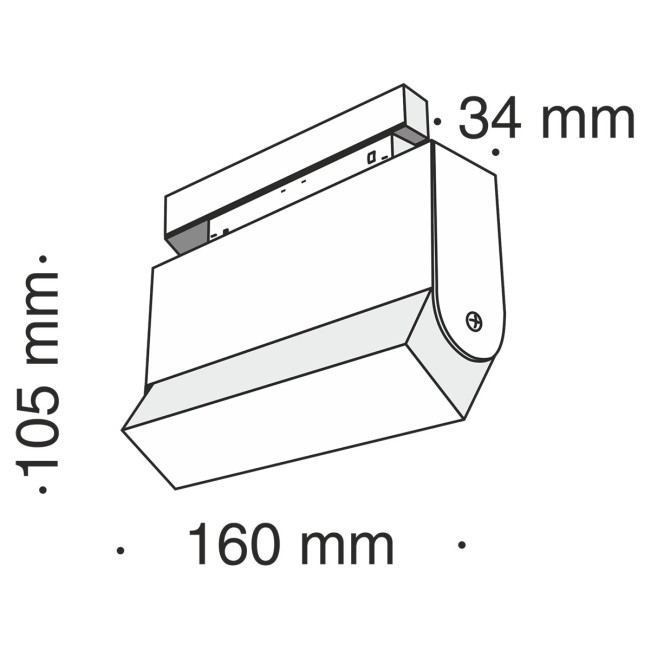 Трековый светильник Maytoni Track lamps TR013-2-10W3K-B Трековый светильник Maytoni Track lamps TR013-2-10W3K-B