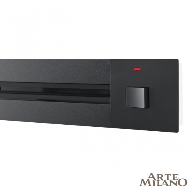 Встраиваемый шинопровод с выключателем Arte Milano Am-track-sockets 385201TBB/100 Black Встраиваемый шинопровод с выключателем Arte Milano Am-track-sockets 385201TBB/100 Black