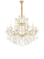 Подвесная люстра iLamp Diamond 6071-18 GD+CL