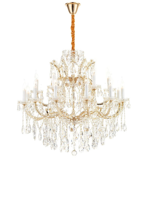 Подвесная люстра iLamp Diamond 6071-18 GD+CL Подвесная люстра iLamp Diamond 6071-18 GD+CL