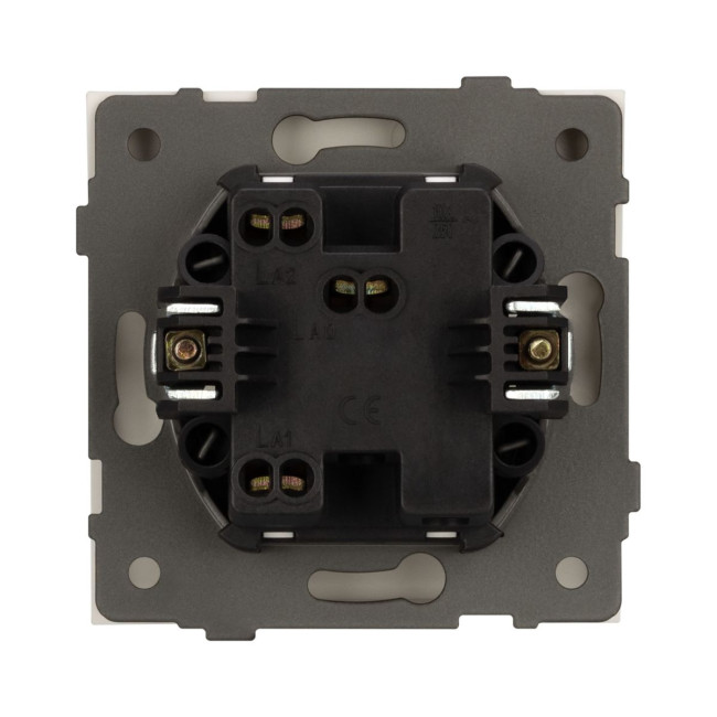 Механизм выключателя одноклавишный проходной Arlight SWT-TENDO-MKP1-PL-GD (230V, 10A) 054043
