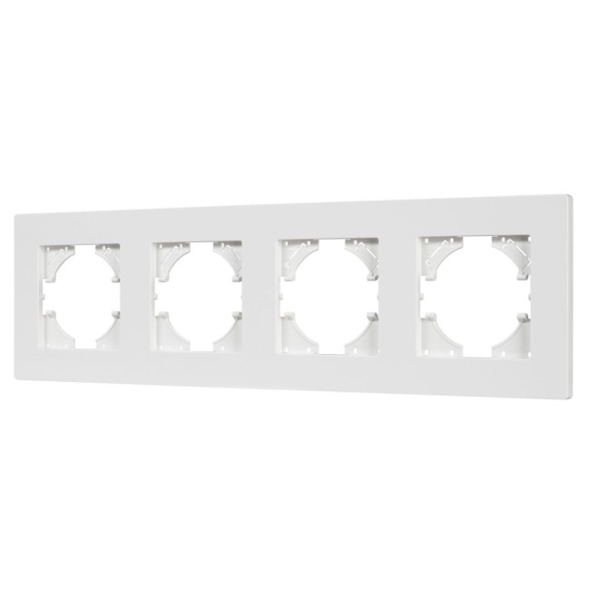 Рамка на 4 поста пластиковая Arlight FRM-PERIO-PL-4-WH 049758 Рамка на 4 поста пластиковая Arlight FRM-PERIO-PL-4-WH 049758