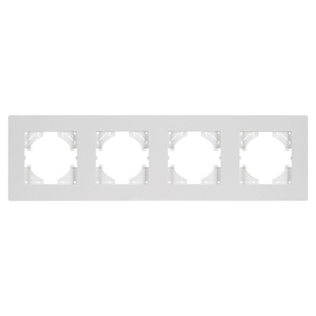 Рамка на 4 поста пластиковая Arlight FRM-PERIO-PL-4-WH 049758 Рамка на 4 поста пластиковая Arlight FRM-PERIO-PL-4-WH 049758