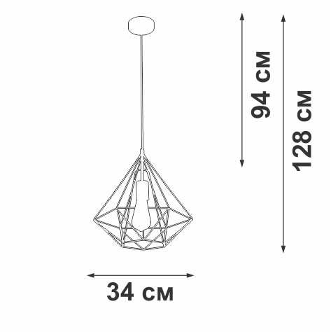 Подвесной светильник Vitaluce V2804-1/1S Подвесной светильник Vitaluce V2804-1/1S