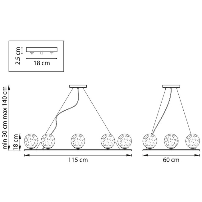 Подвесная люстра Lightstar Bari 815287 Подвесная люстра Lightstar Bari 815287