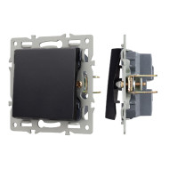 Механизм выключателя одноклавишный непроходной Arlight SWT-MK01-PL-BK (250V, 16A) 043711