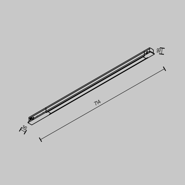 Трековый магнитный светильник Maytoni Technical Basis TR231-2-15W3K-B Трековый магнитный светильник Maytoni Technical Basis TR231-2-15W3K-B