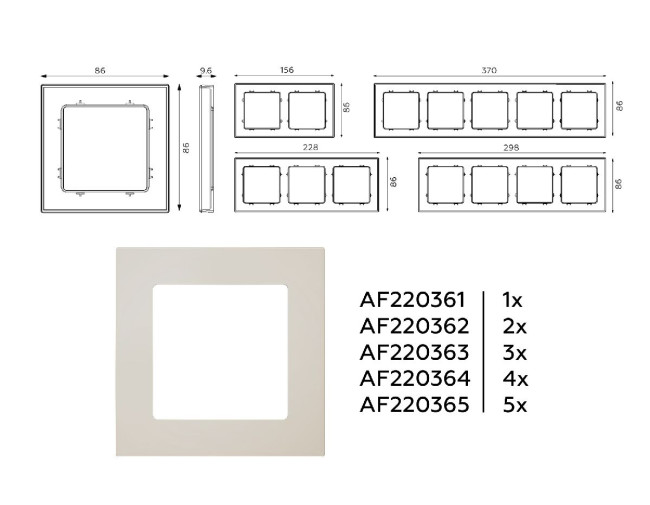 Рамка одноместная Ambrella Volt Techno AF220361 Рамка одноместная Ambrella Volt Techno AF220361